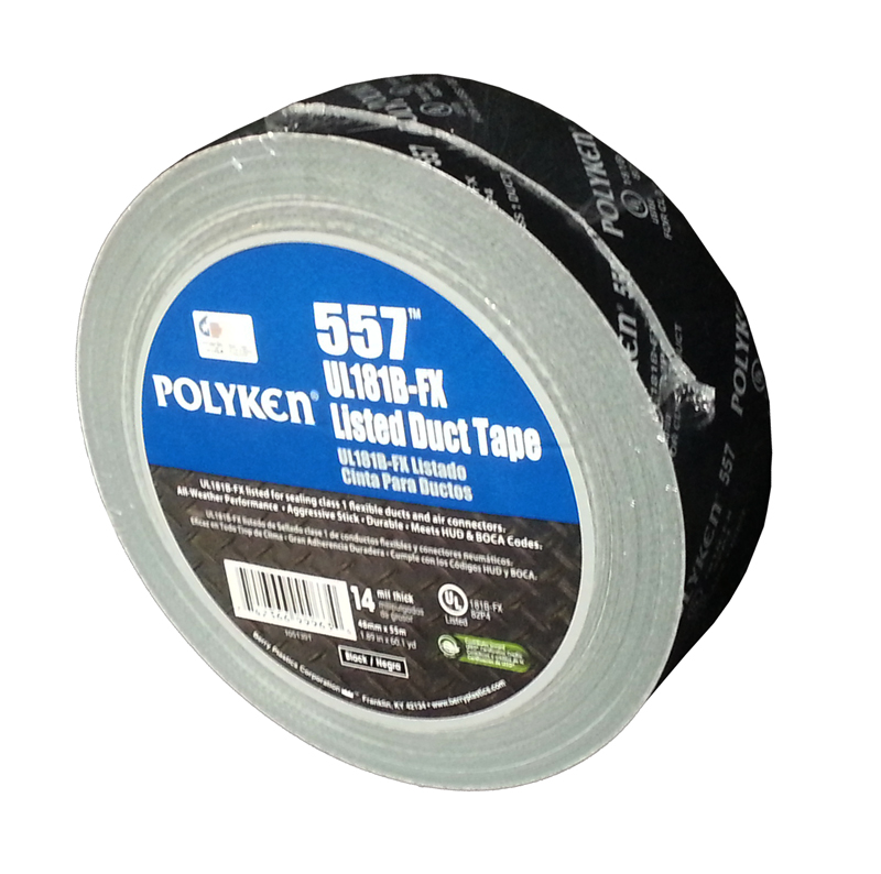 BLACK UL LISTED DUCT TAPE 2